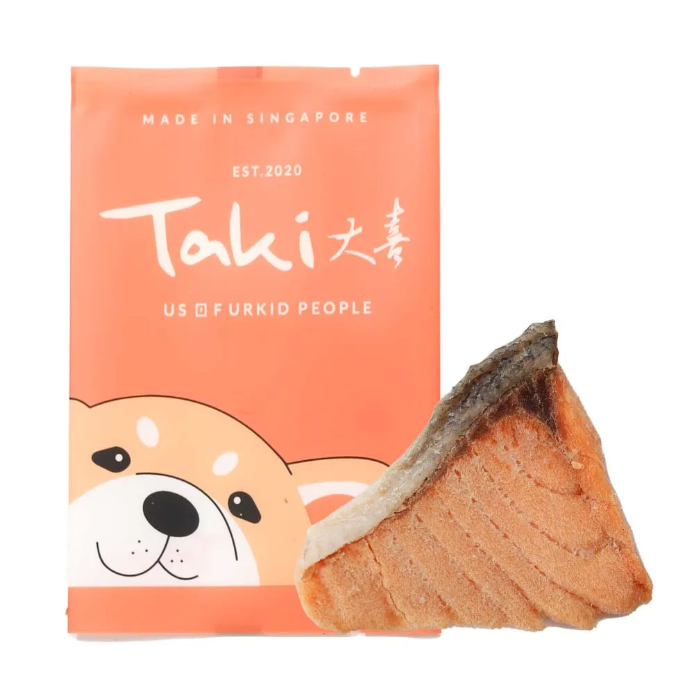 10% OFF (BBD 20Mar25): Taki Salmon Fillet Grain-Free Freeze-Dried Treat For Cats & Dogs (1 Packet) 7.5g