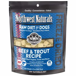 $9 OFF 12oz (Exp 17Feb25): Northwest Naturals Beef & Trout Freeze-Dried Raw Dog Food