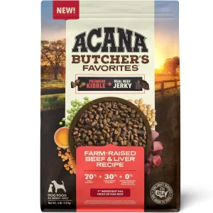 Acana Butcher's Favorites Farm-Raised Beef & Liver Dry Dog Food 4lb