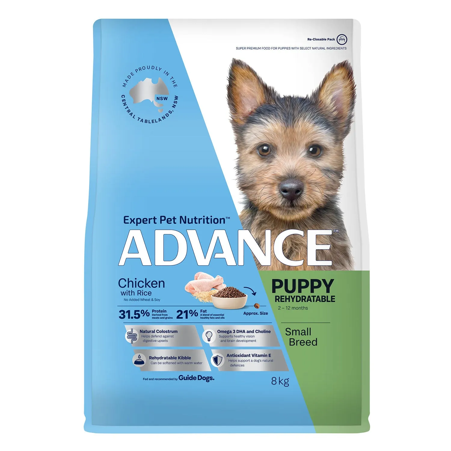 Advance Small Breed Chicken & Rice Puppy Dry Dog Food