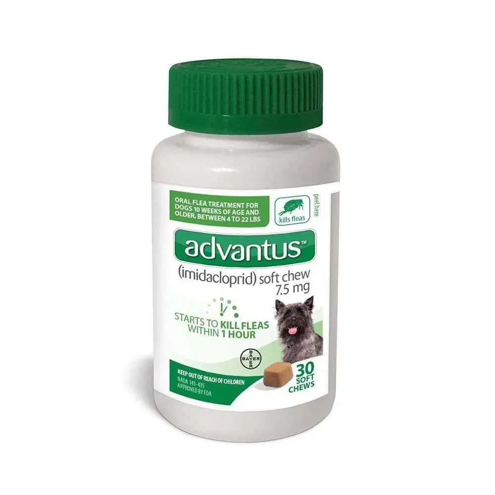 Advantus® Soft Chews 7.5 mg for Small to Medium Dog 30 Count