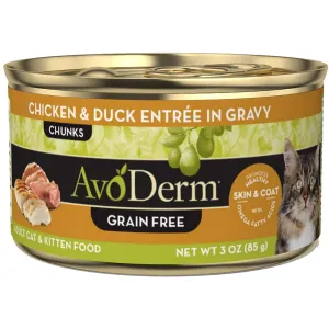 AvoDerm Grain-Free Chicken & Duck Entree In Gravy Formula Wet Cat Food 3oz