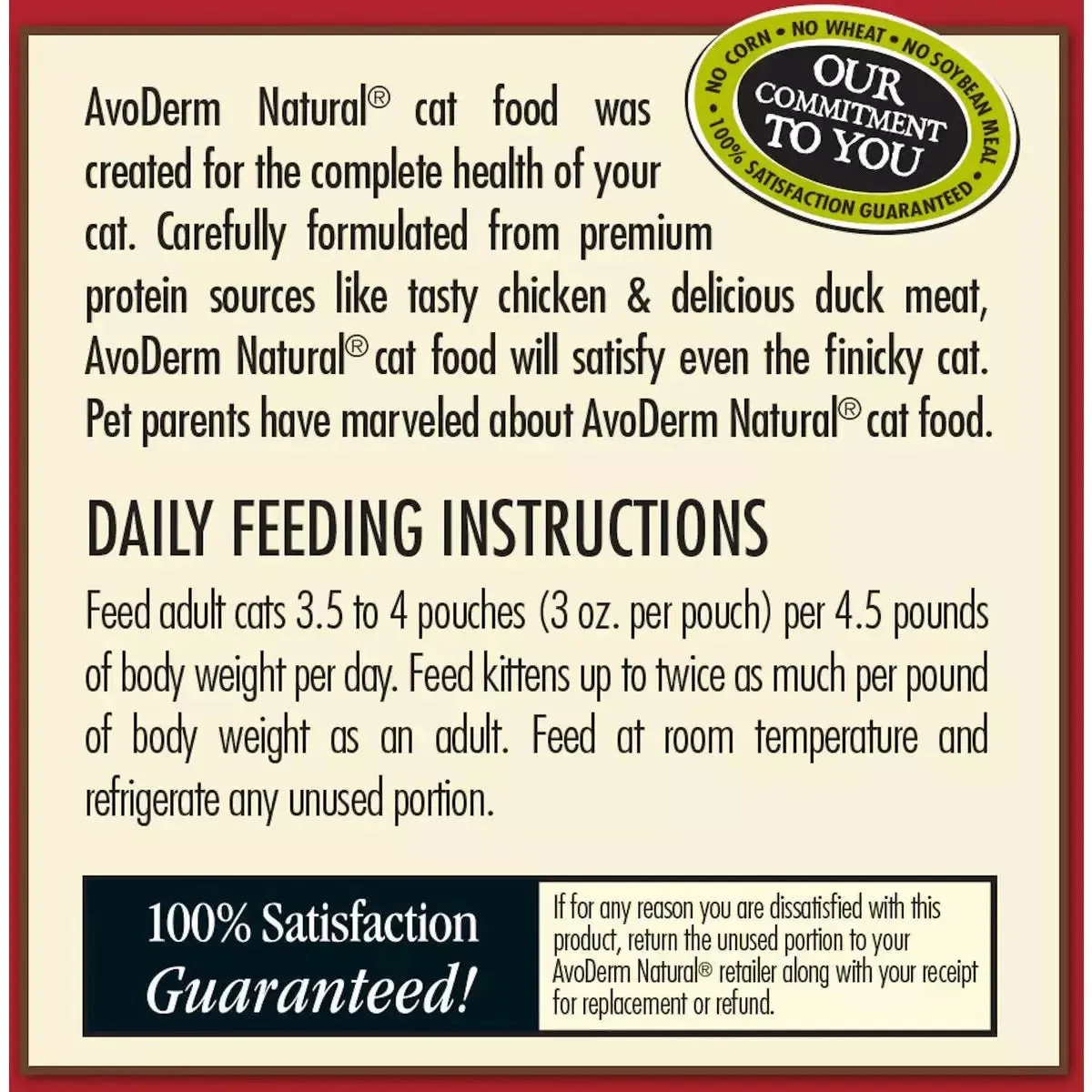 AvoDerm Grain Free Chicken & Duck Recipe in Gravy Cat Food Pouch 24ea/3oz