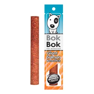 Bok Bok Dog Treats Giant Salmon Bone Stick 1pc