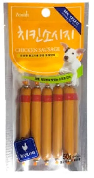 Bow Wow Chicken Sausage Dog Treat 50g