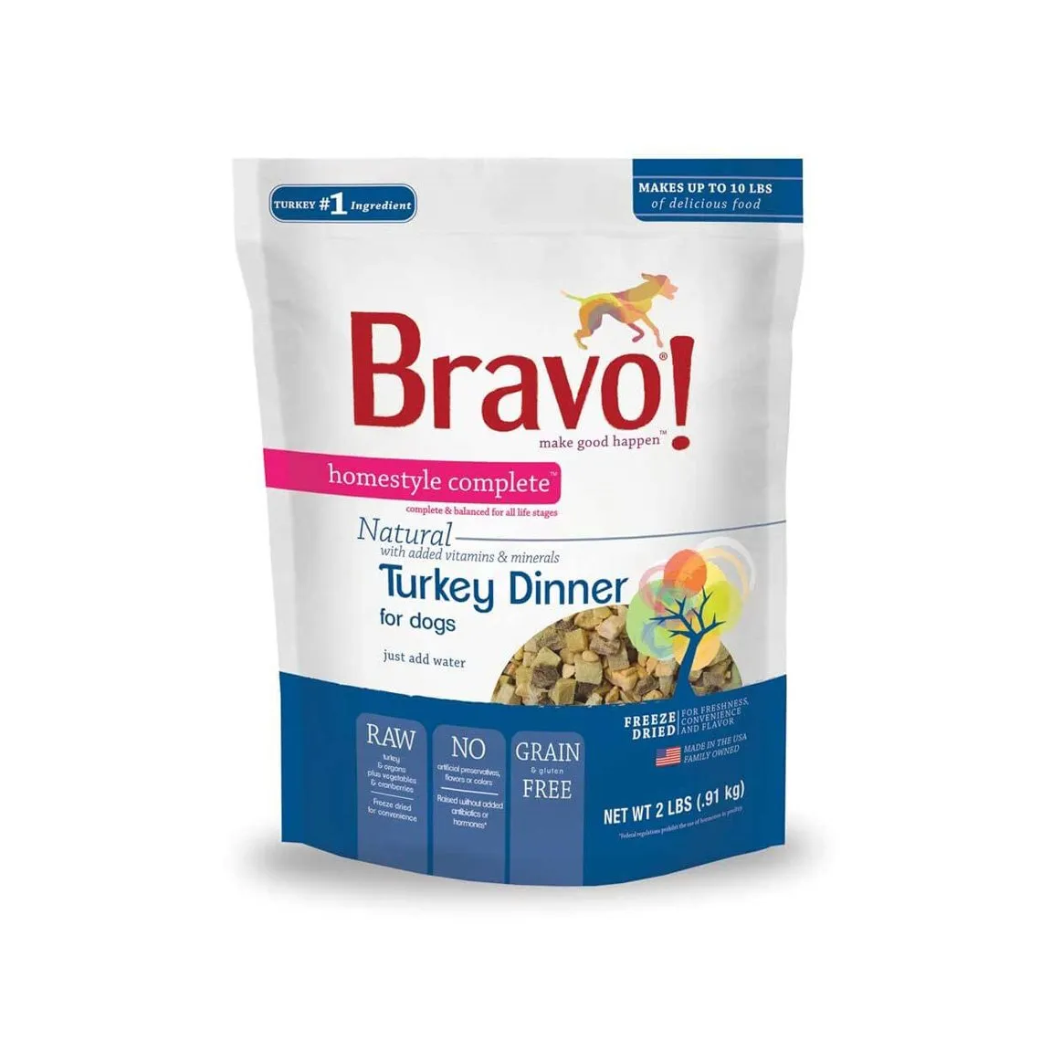 Bravo! Homestyle Complete Freeze-Dried Raw Grain-Free Dog Food