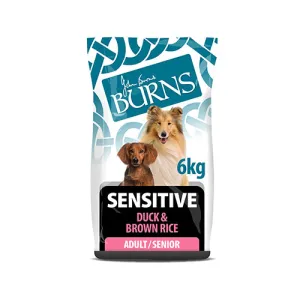 Burns Adult Senior Sensitive Duck & Brown Rice 6kg Dry Dog Food