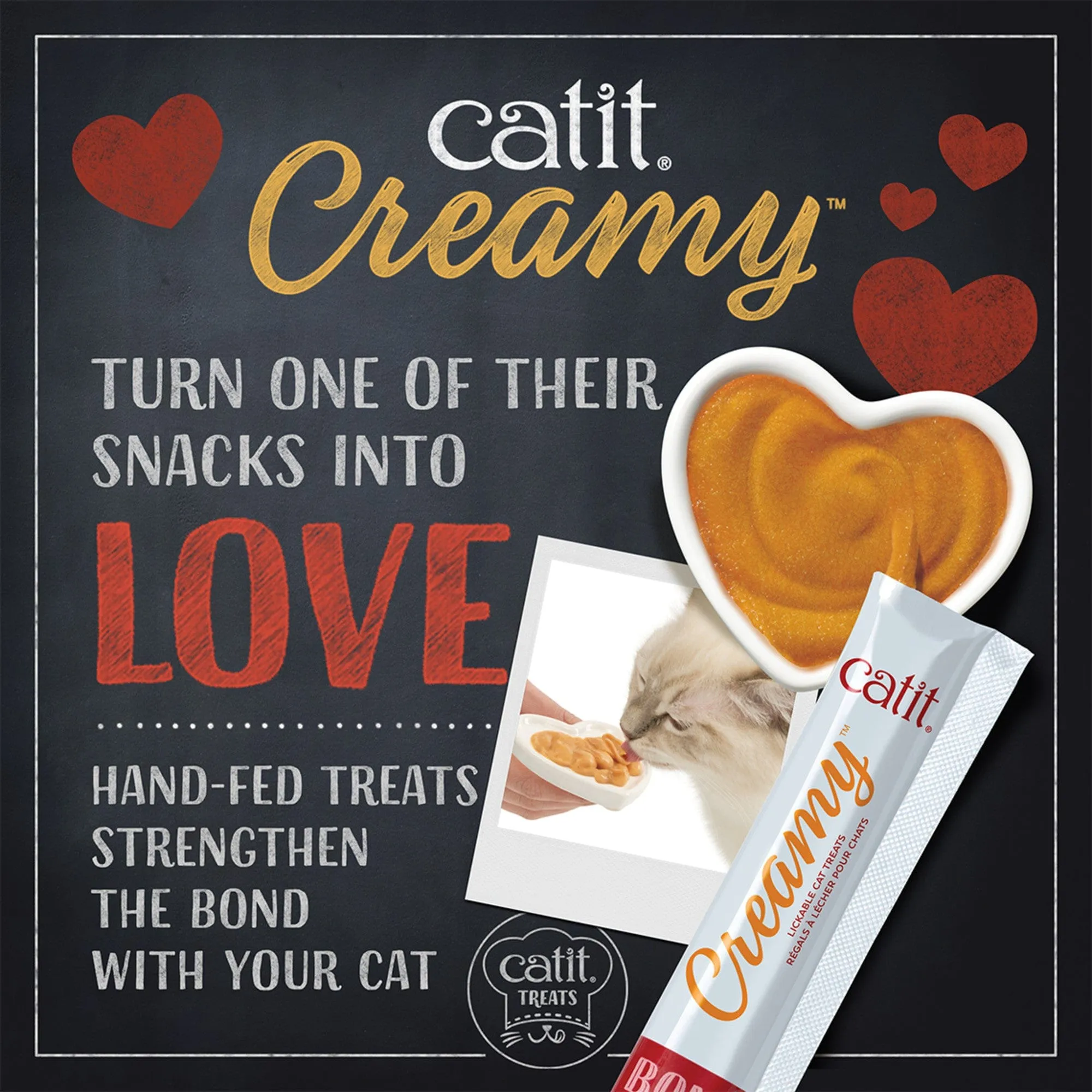 Catit | Creamy Squeezy Cat Treats | Chicken - 4 Pack