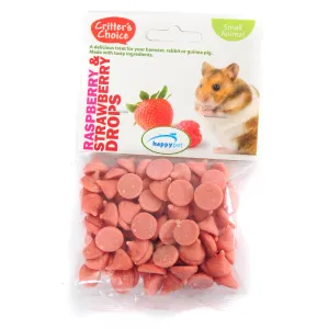 Critter's Choice Small Animal Treats Raspberry & Strawberry Drops 75g