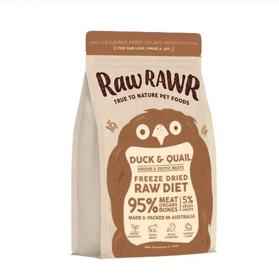 Duck & Quail Raw Freeze Dried Dog & Cat Food