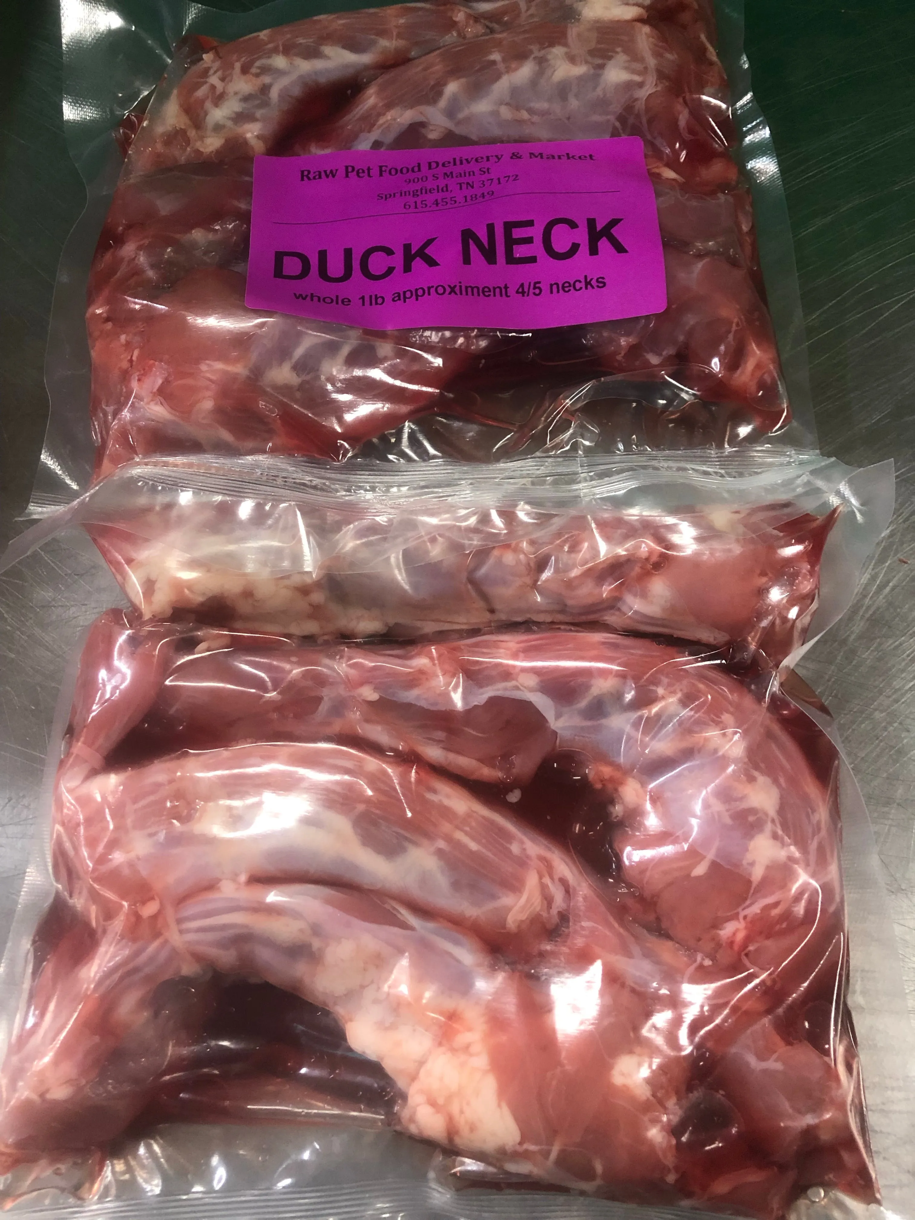 Duck Neck, Whole or Ground