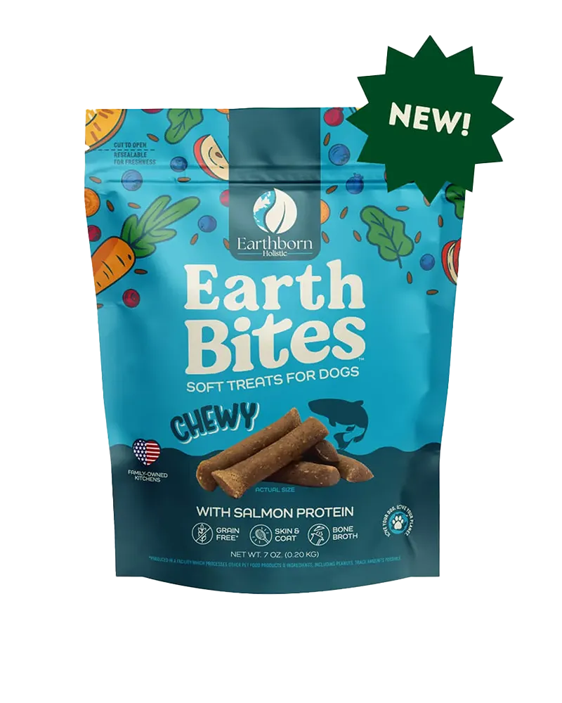 Earthborn Holistic EarthBites Chewy Grain-Free Dog Treats - Salmon 7oz