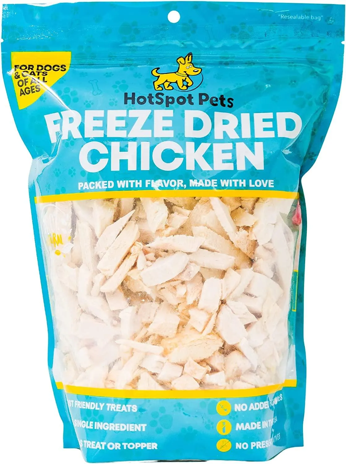 Freeze Dried Chicken Breast Treats for Dogs & Cats