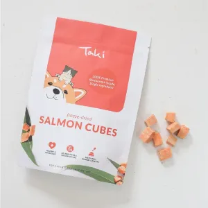 Freeze Dried Salmon Cube Treats for Dogs and Cats