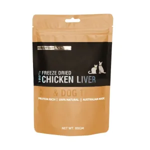 Freeze Dry Australia Cat & Dog 100% Chicken Liver 80g