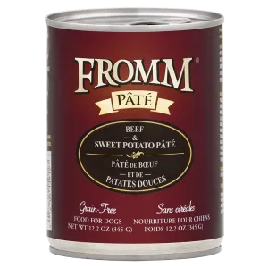 Fromm Beef & Sweet Potato Pate Grain-Free Canned Dog Food 12.2oz