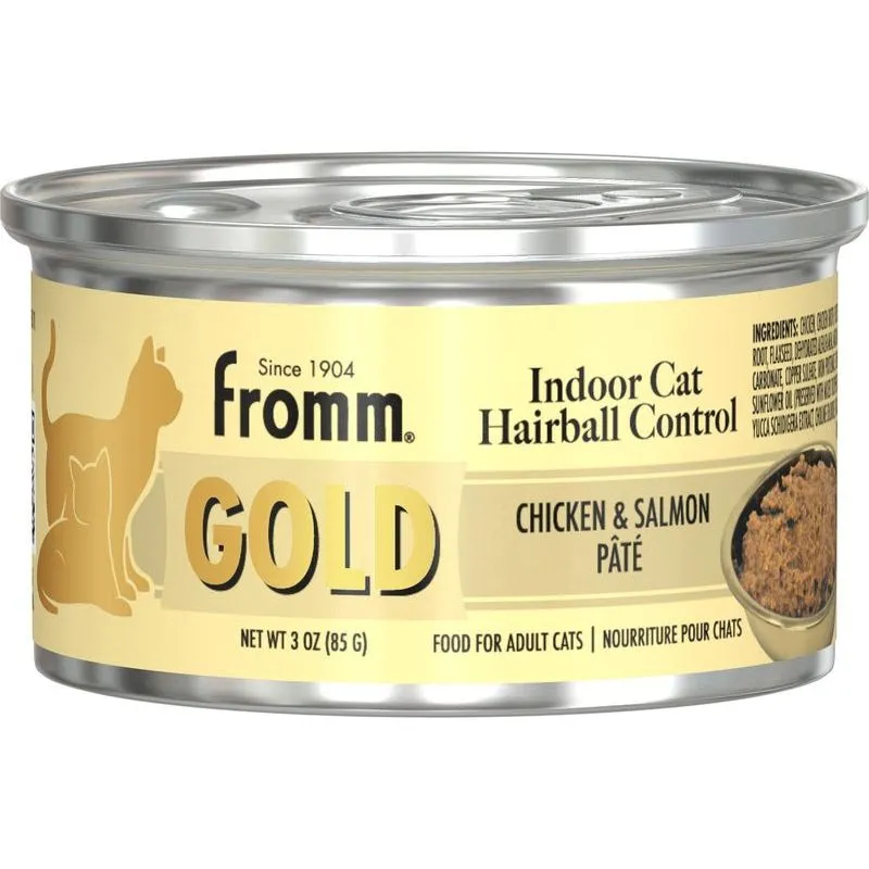 Fromm Indoor Gold Chicken Salmon Pate Wet Cat Food 3oz