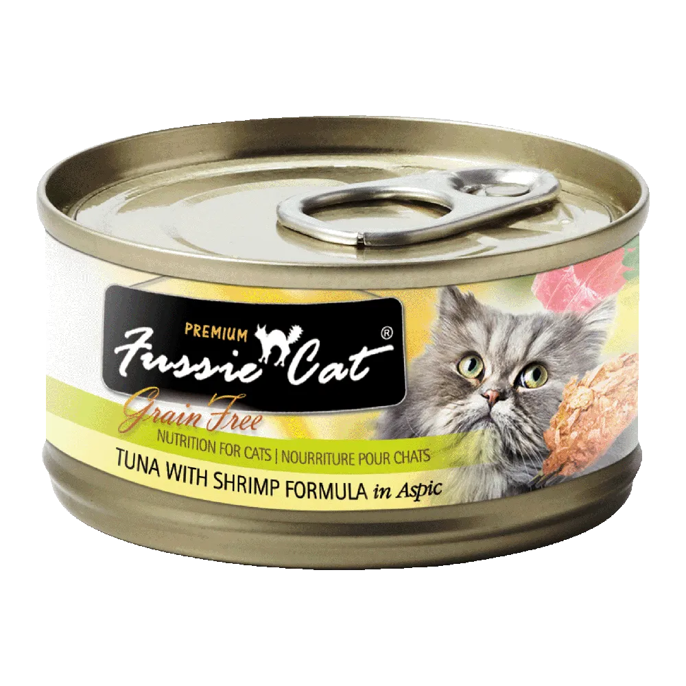 Fussie Cat Black Label Tuna with Shrimp in Aspic 80g