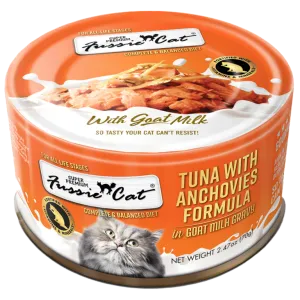 Fussie Cat Tuna with Anchovies Formula in Goat Milk Gravy Canned Food