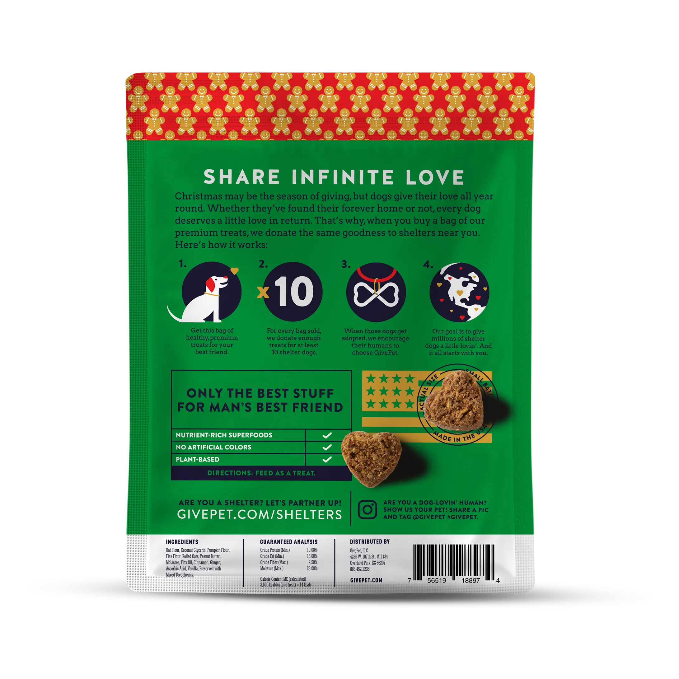 GivePet Dog Treats - Gingerbone House