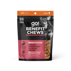 Go! Benefit Chews Sensitivities Limited Ingredient Soft and Chewy Treats Salmon Recipe For Dogs