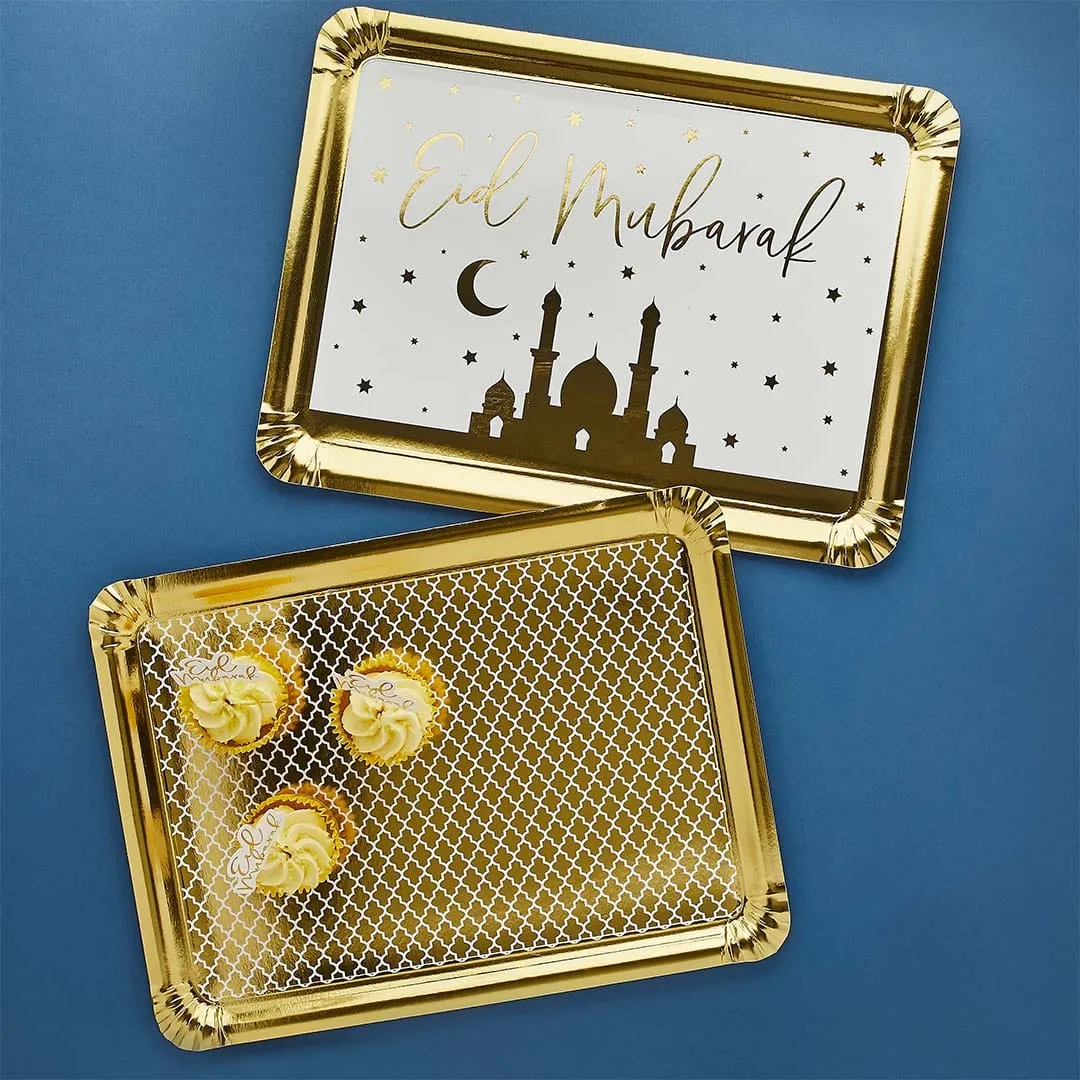 Gold Eid Party Platters 2 Pack