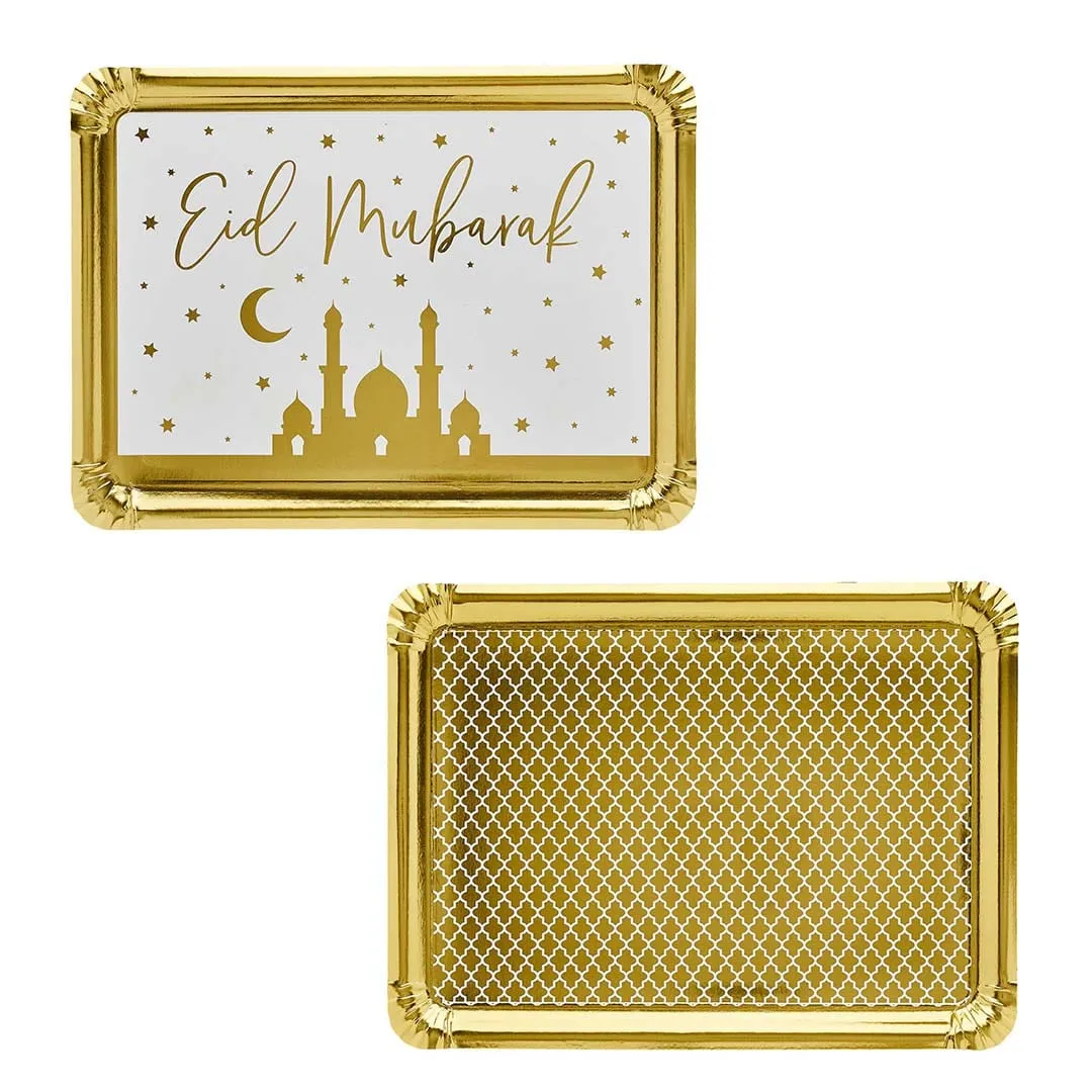 Gold Eid Party Platters 2 Pack