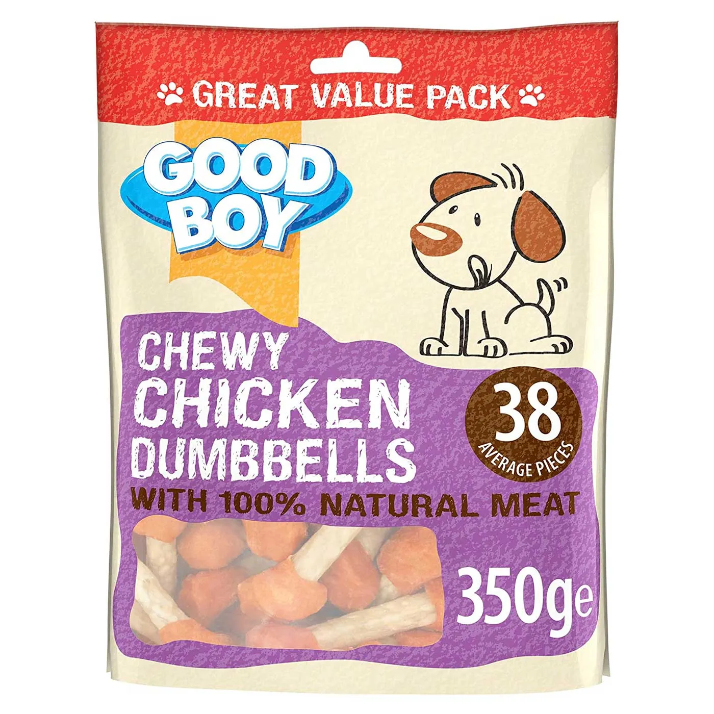 Good Boy Chewy Chicken Dumbbells