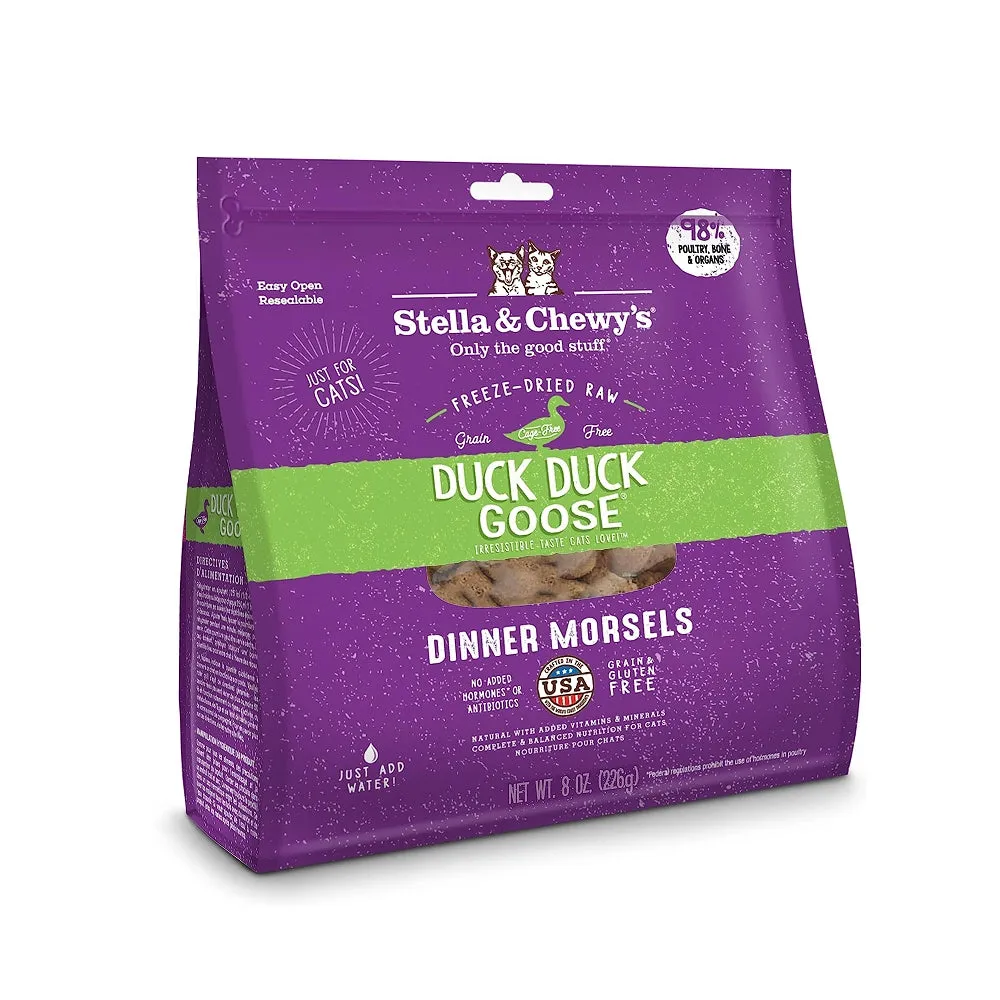 Grain Free Freeze Dried Duck & Goose Dinner Morsels Cat Food