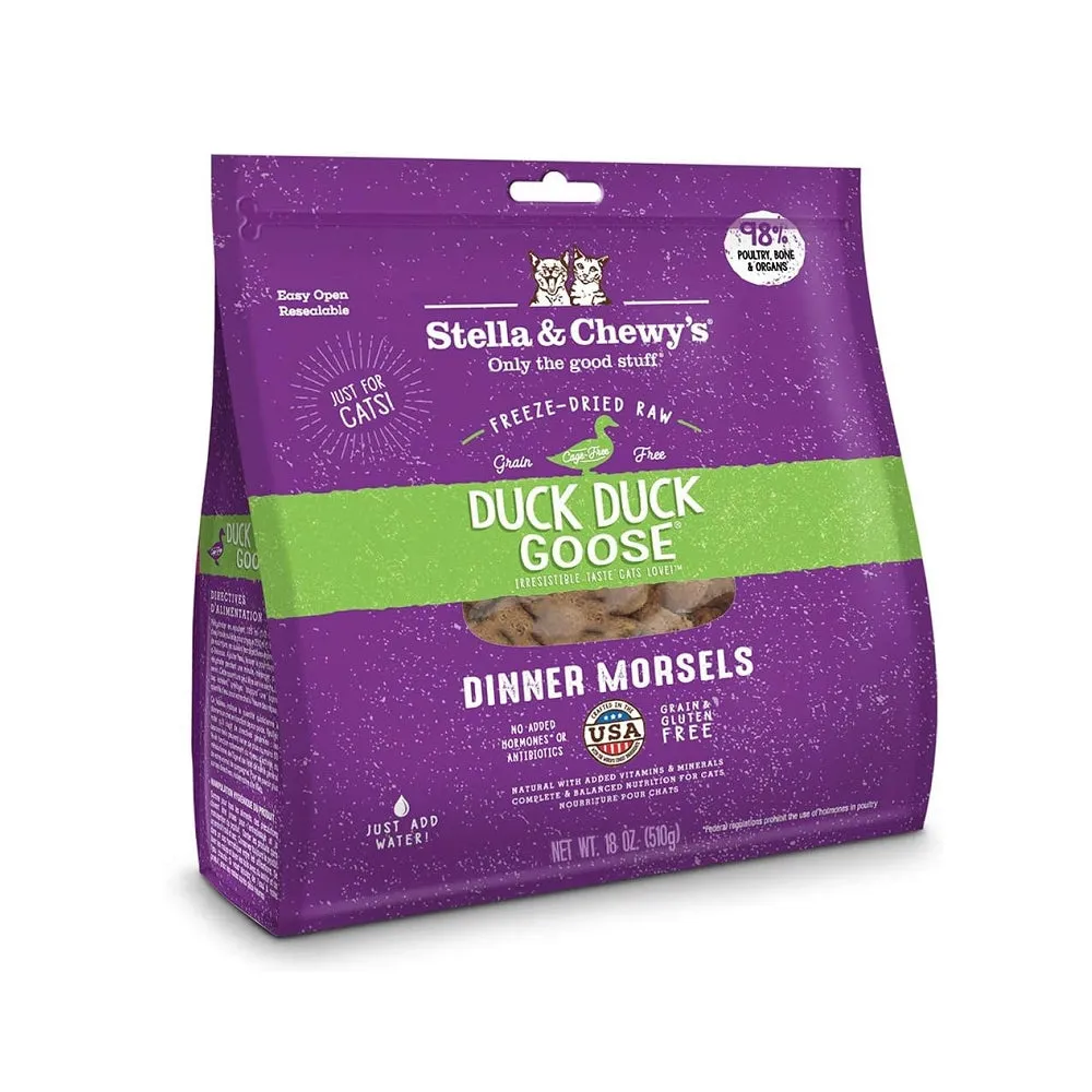 Grain Free Freeze Dried Duck & Goose Dinner Morsels Cat Food