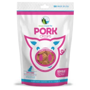 Green Coast Pork Crisps Dry Dog Treats 8oz