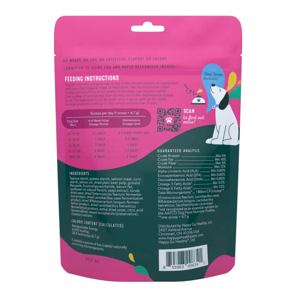 Happy Go Healthy Skin and Coat Supplement for Dogs