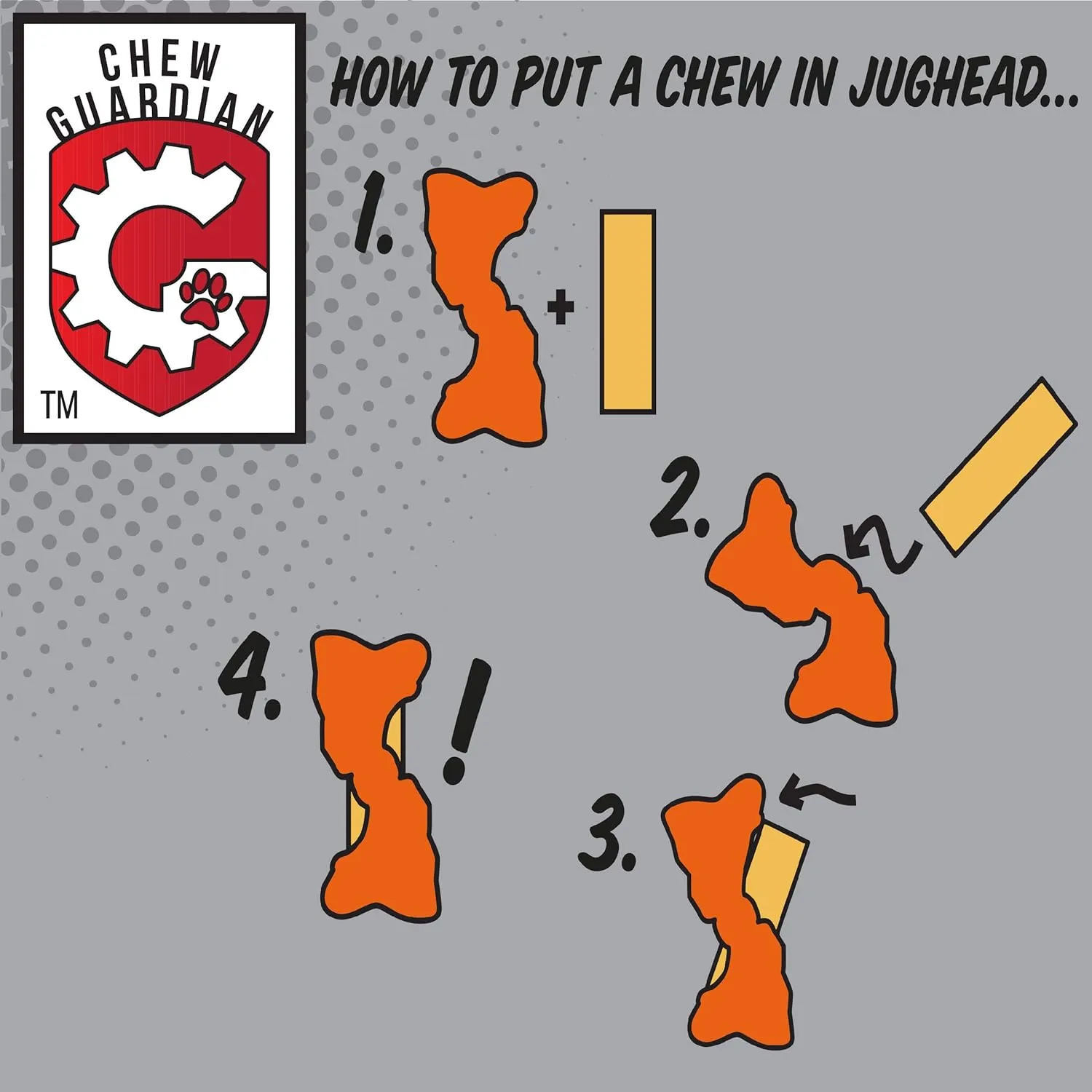 Himalayan Dog Chew Jughead Super Rubber Holder for Dog Chew Inserts