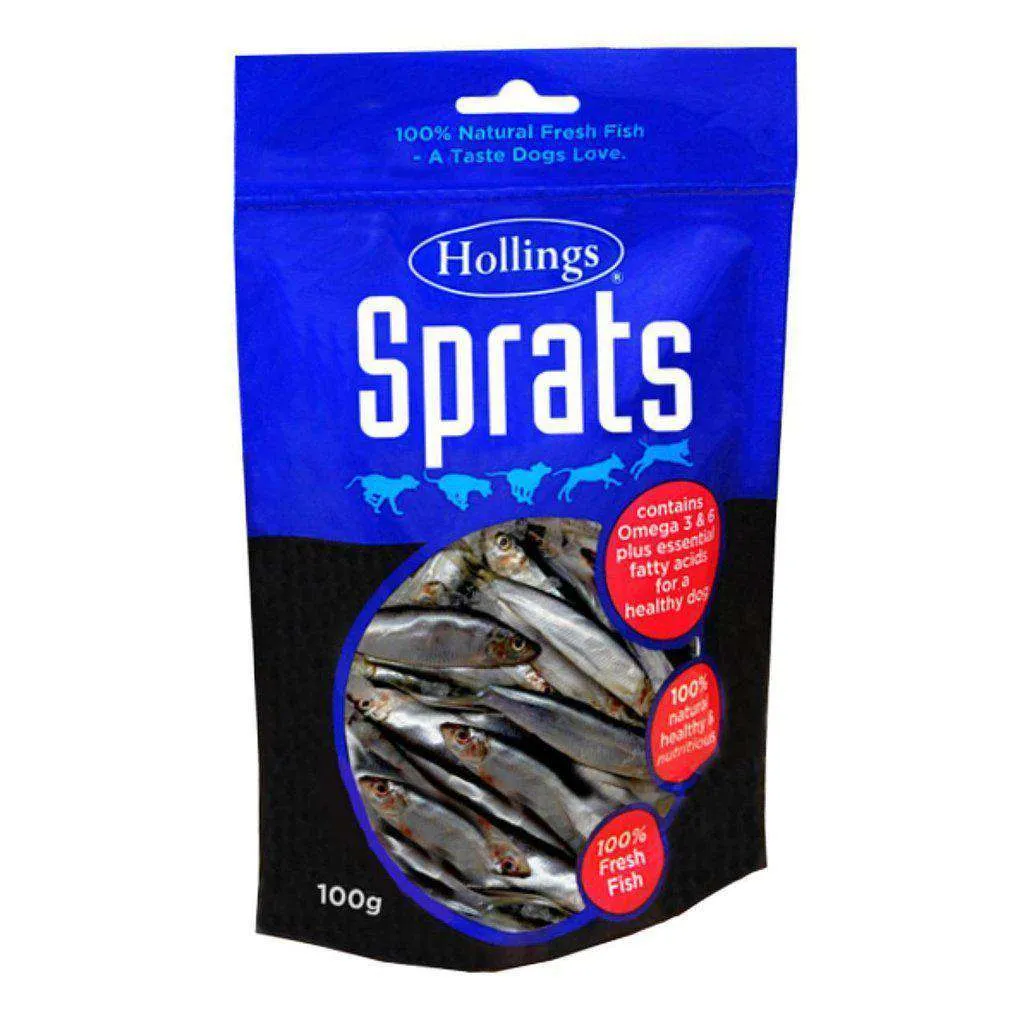 Hollings Sprats Dog Treats 100g