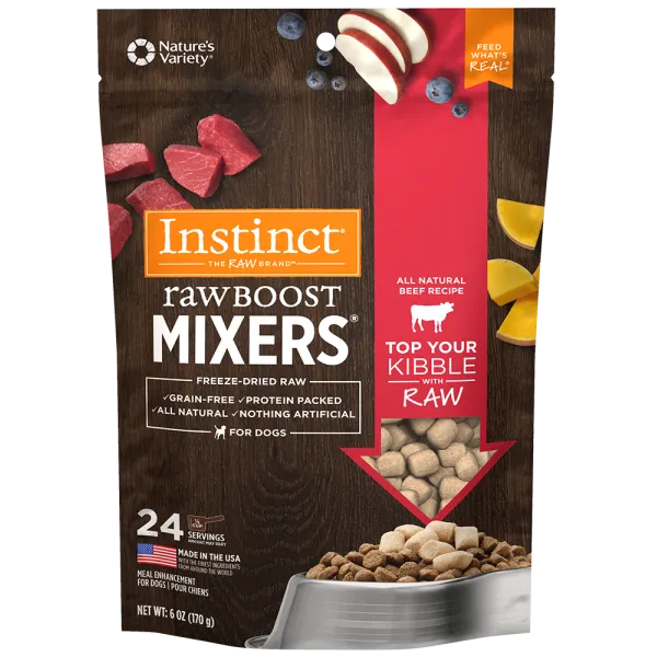 Instinct Dog Food Raw Boost Mixer Beef