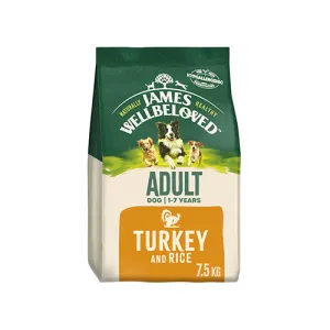 James Wellbeloved Adult with Turkey & Rice 7.5kg Dry Dog Food