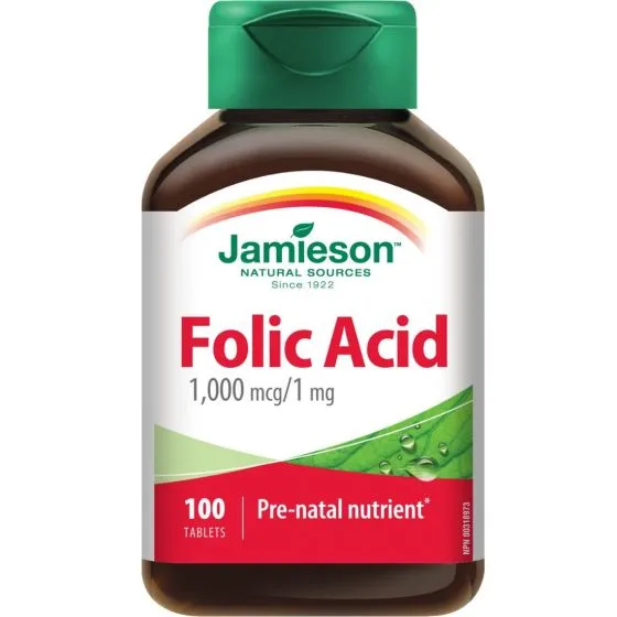 Jamieson Folic Acid 1,000 mcg/1 mg