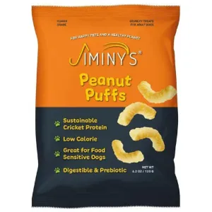 Jiminy's Peanut Puffs Dog Training Treats For Dogs (4.2 oz)