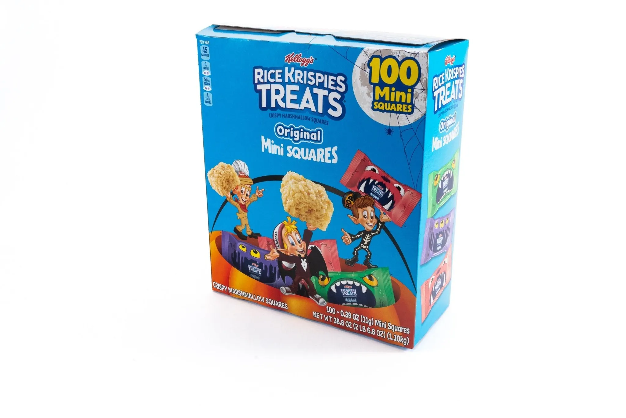 Kelloggs Rice Krispies Treats Mini Squares Snack Bulk Box (0.39 oz, 100 ct.)