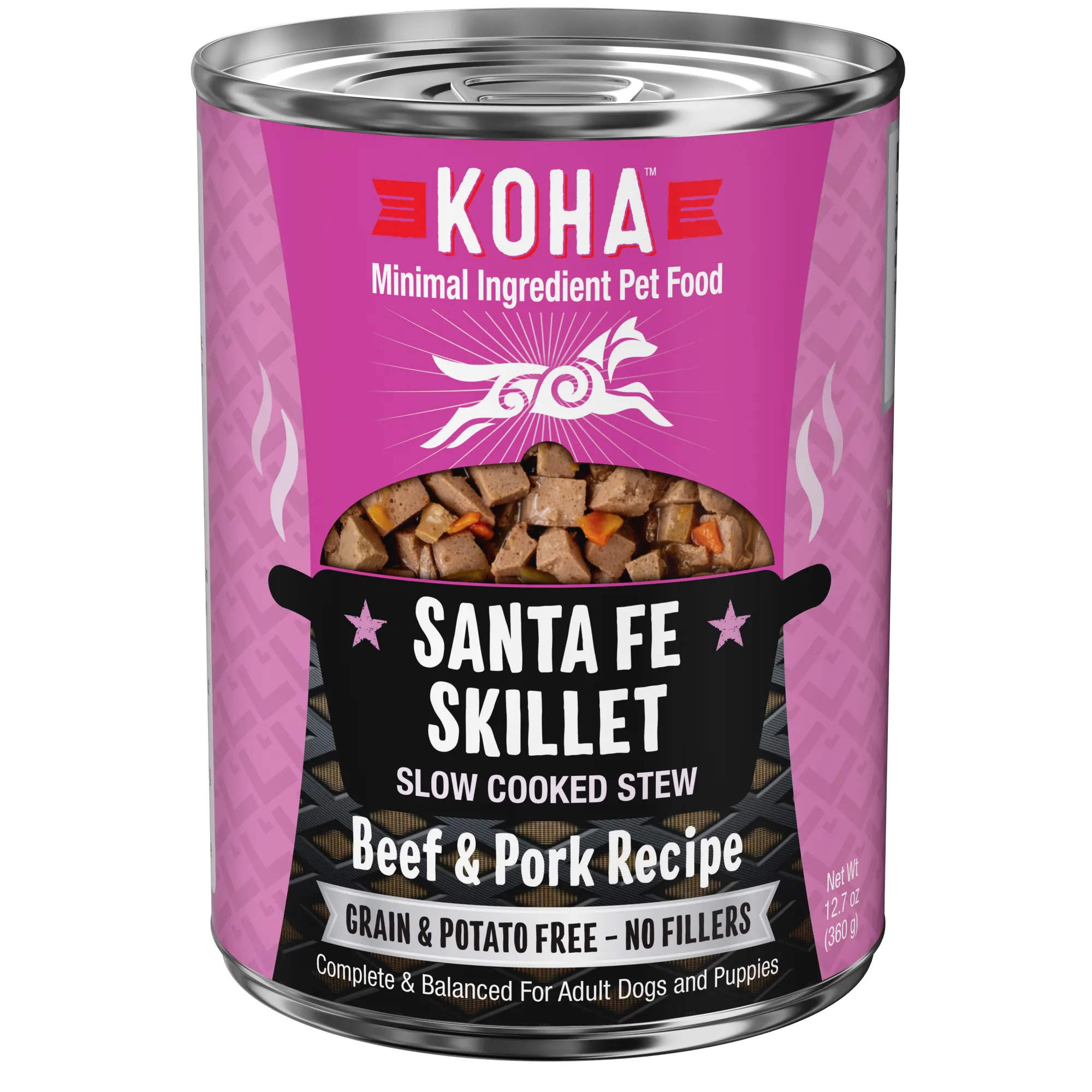 KOHA Grain & Potato Free Santa Fe Skillet Slow Cooked Stew with Beef & Pork Canned Dog Food