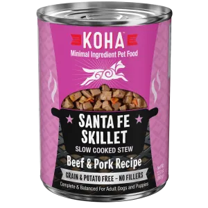 KOHA Grain & Potato Free Santa Fe Skillet Slow Cooked Stew with Beef & Pork Canned Dog Food