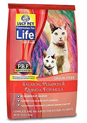 Lucy Pet Salmon Pumpkin Quinoa Dry Cat Food 10lb