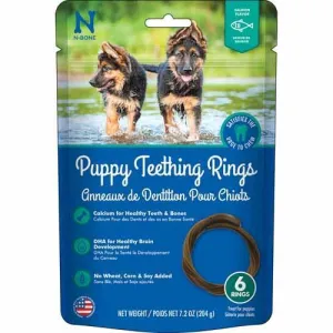 N-Bone Puppy Teething Ring 6-Pack - Salmon