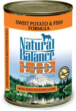 Natural Balance Canned Dog Food; several flavors available