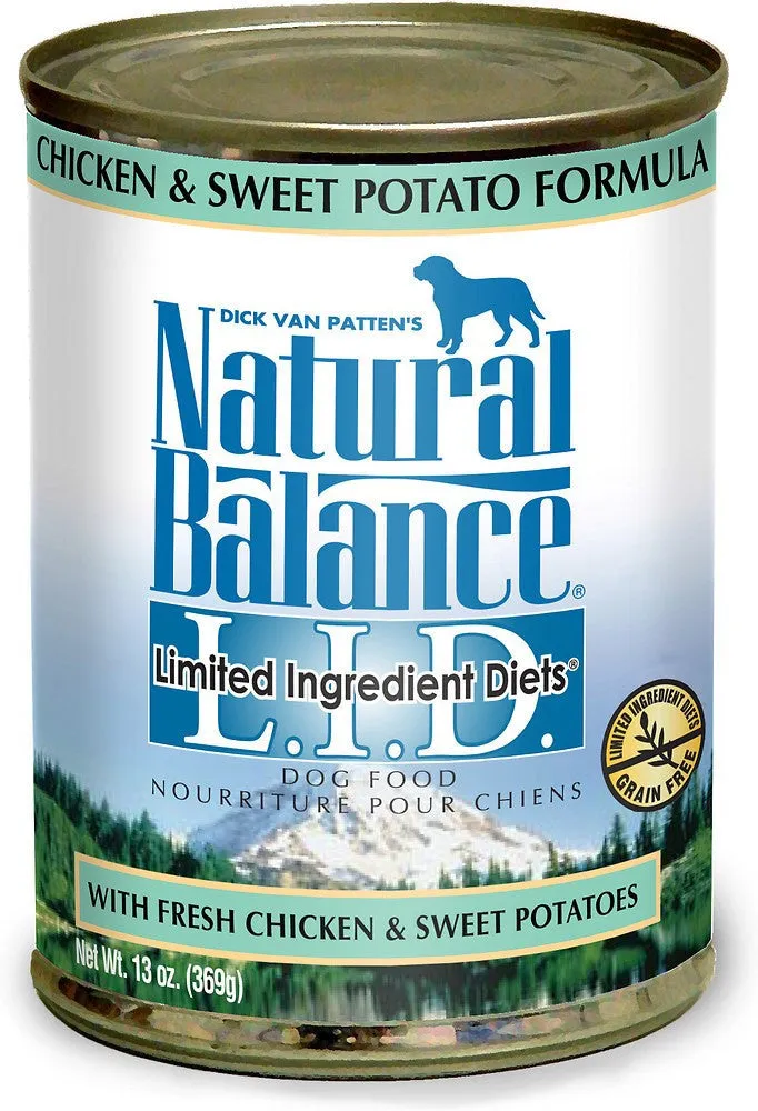 Natural Balance Canned Dog Food; several flavors available