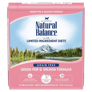 Natural Balance L.I.D. Limited Ingredient Diets Green Pea & Salmon Dry Cat Food 10lb