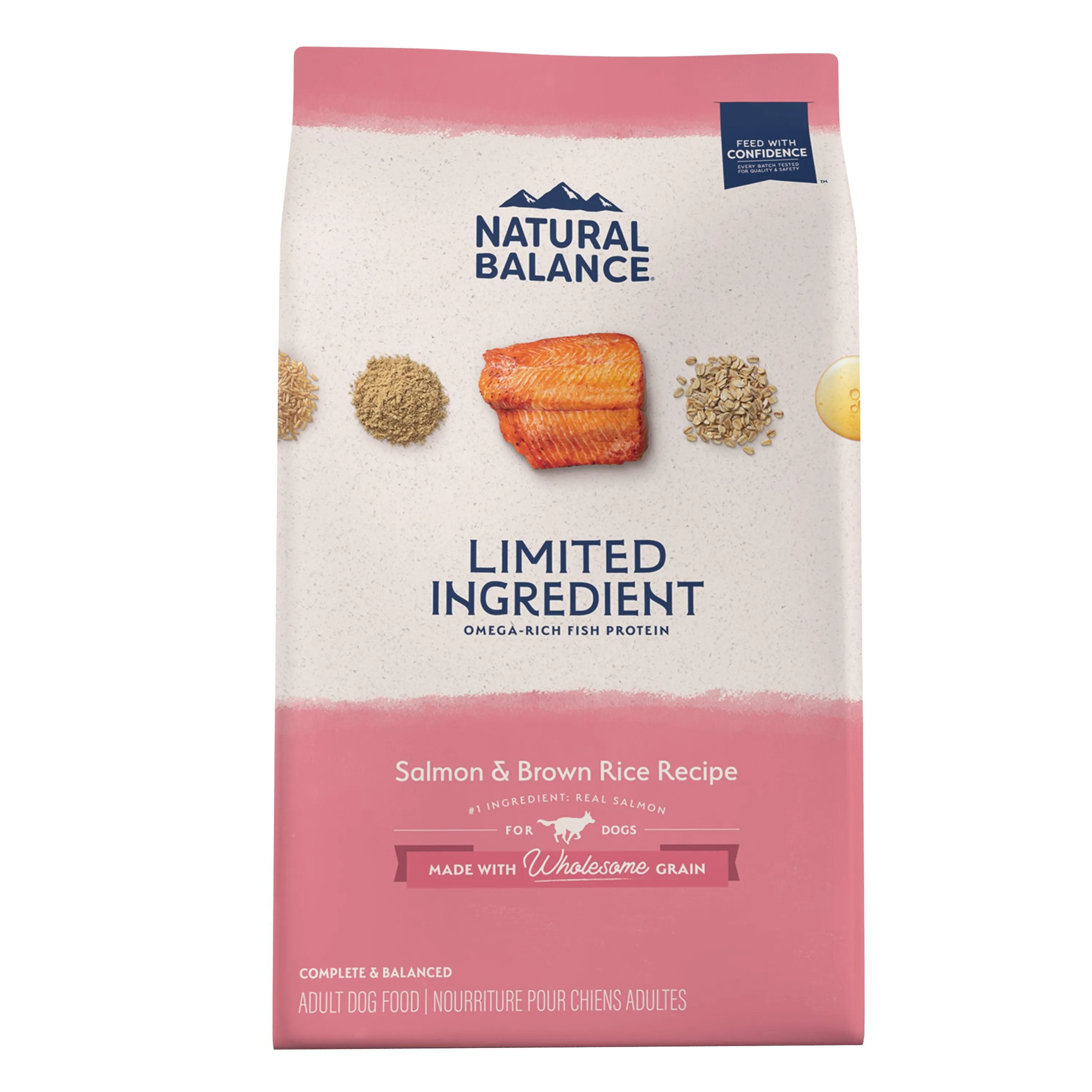 Natural Balance Limited Ingredient Diet Adult Dry Dog Food with Healthy Grains Salmon