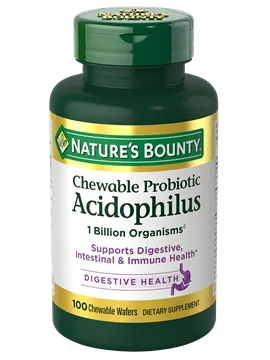 Nature's Bounty Acidophilus Chewable Raspberry Flavor