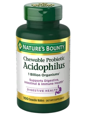 Nature's Bounty Acidophilus Chewable Raspberry Flavor