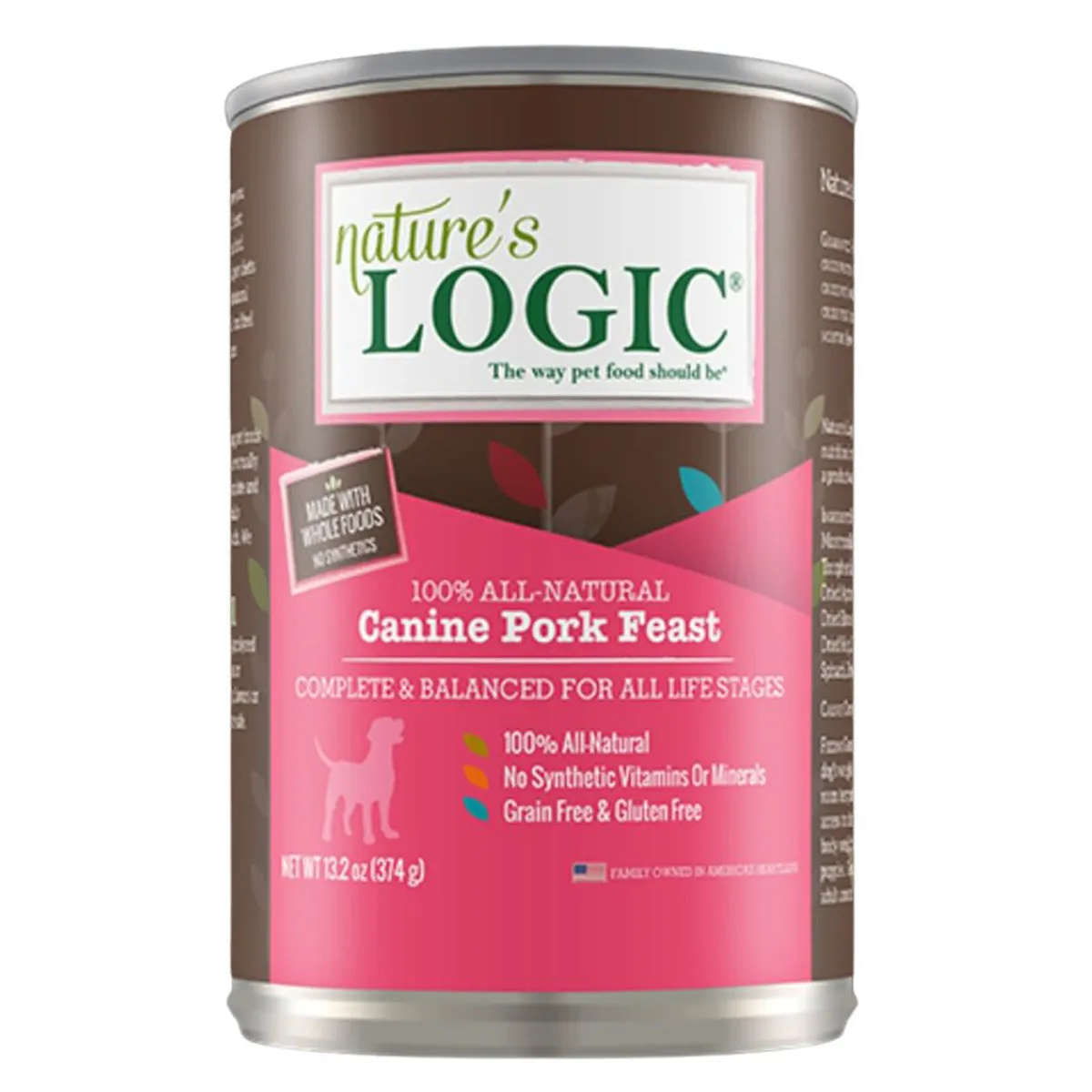 Nature's Logic Pork Canned Dog Food 13.2oz